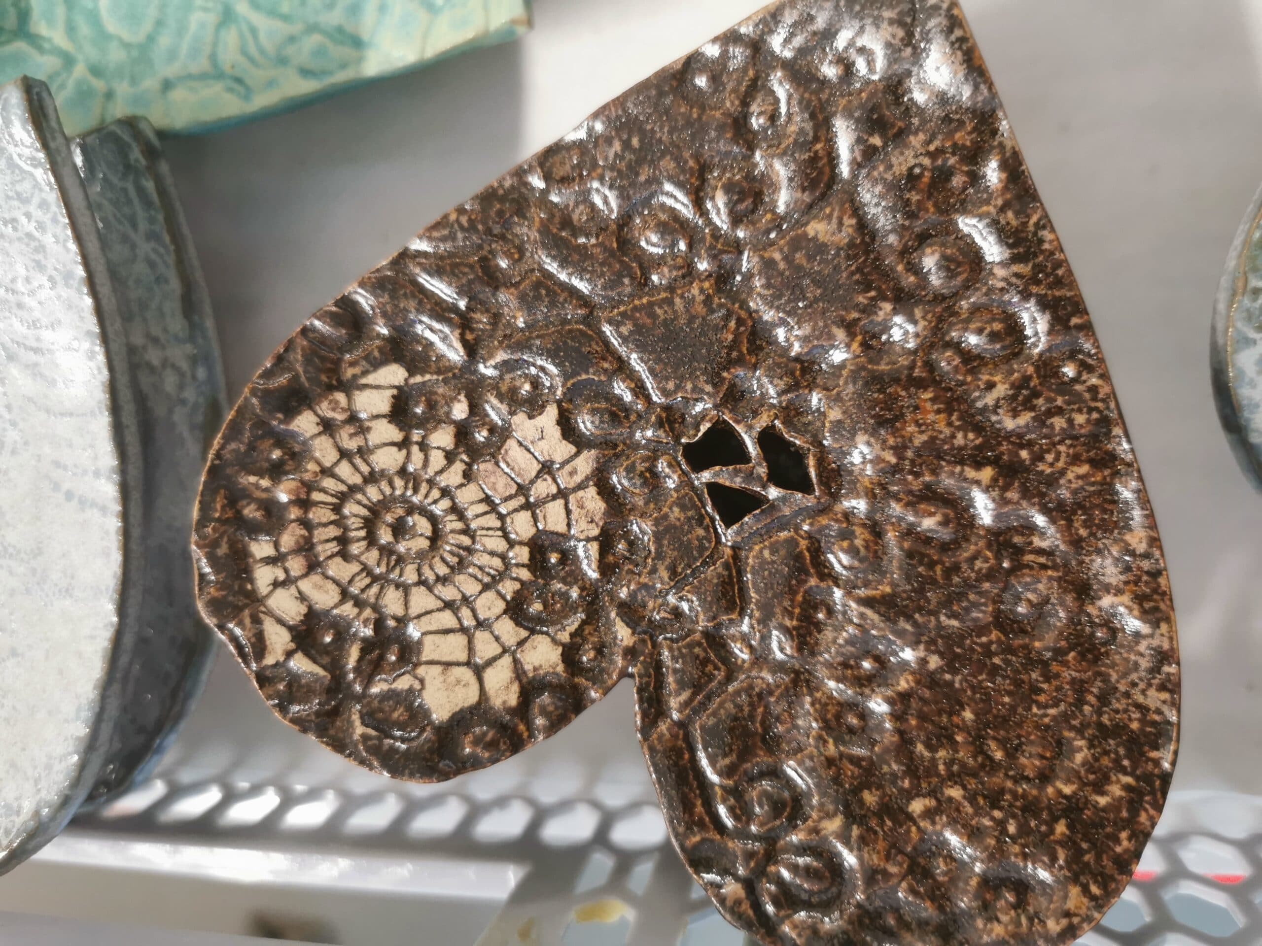 Ceramic bowl heart