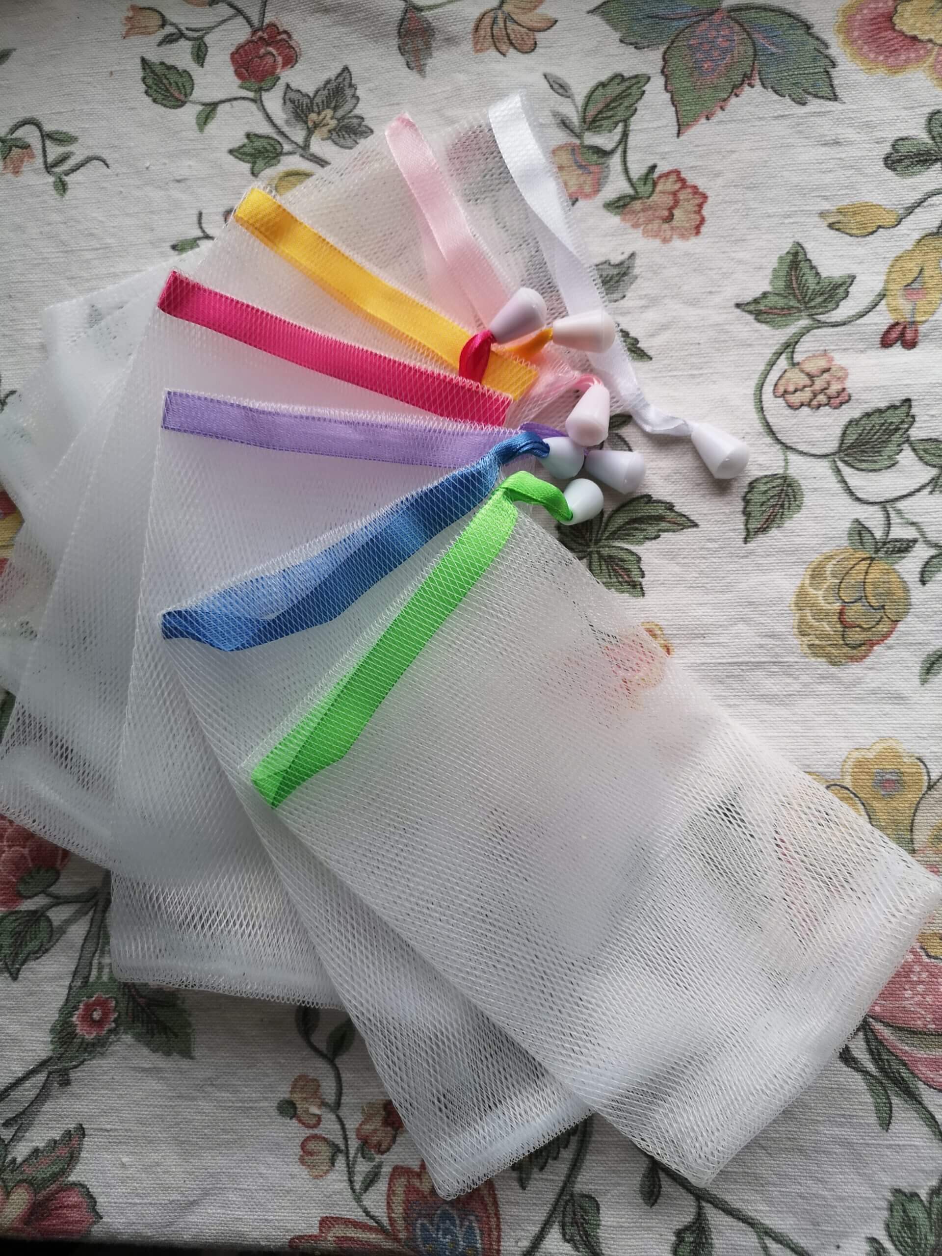 Seifen Säckchen/Tuch/Schwamm - weisses Seifen Netz Polyester