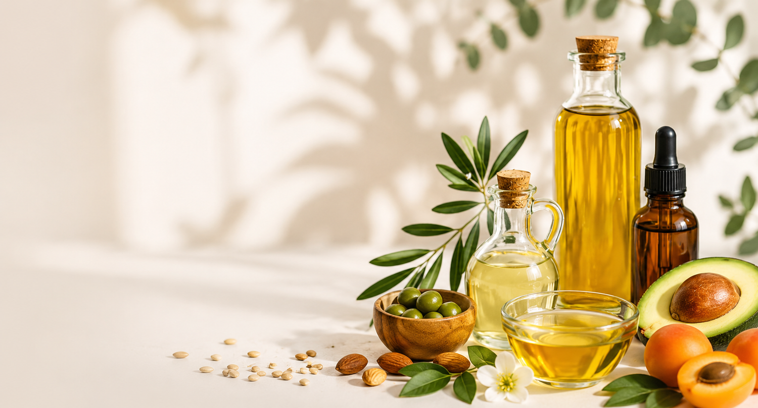Hochwertige Pflanzenöle für Naturkosmetik, Seifenherstellung und DIY-Kosmetik mit Arganöl, Avocadoöl und natürlichen Rohstoffen