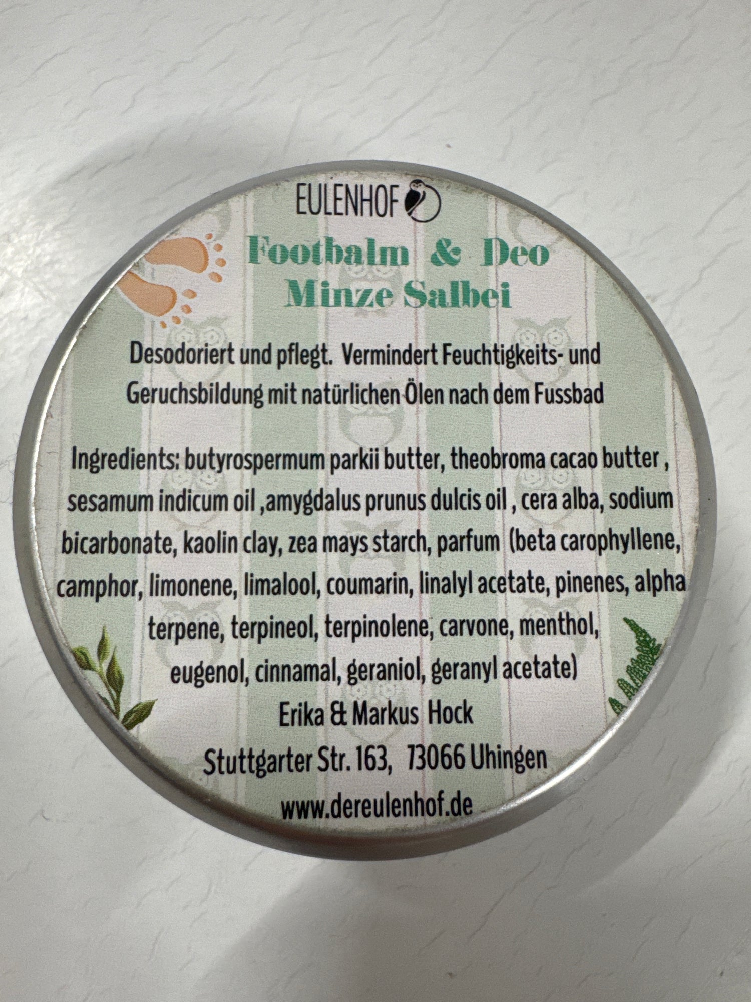 Footbalm Minze Salbei