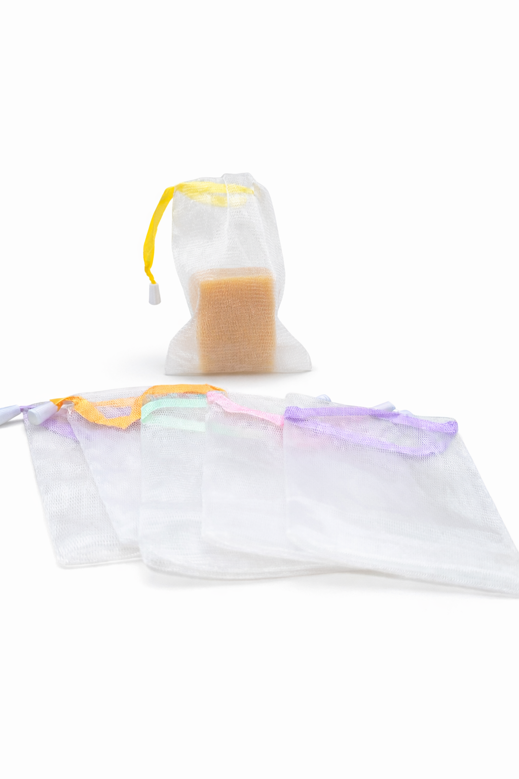 Seifen Säckchen/Tuch/Schwamm - weisses Seifen Netz Polyester