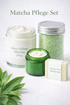 Matcha Pflegeset mit Shea Sahne, Naturseife, Gesichtscreme und Badesalz von Eulenhof